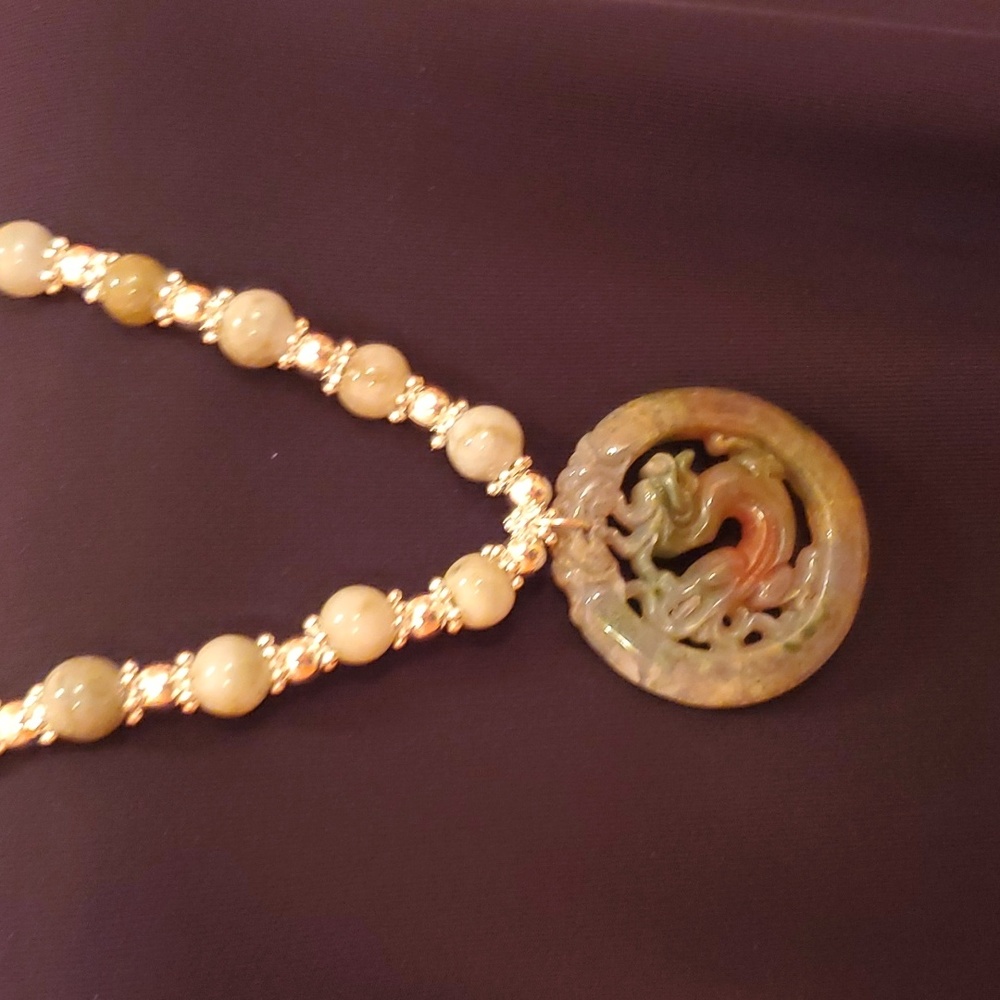 Jade necklace no877 - Picture 2 of 8